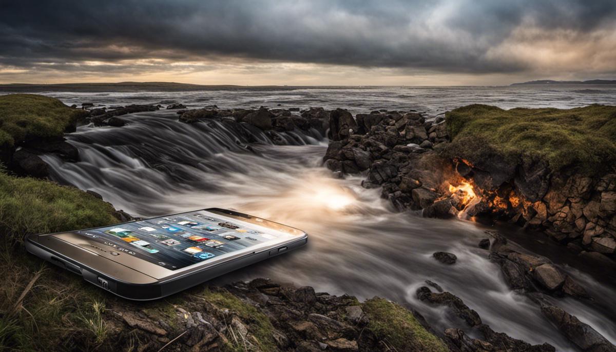 Image depicting the impact of smartphone technology on journalism